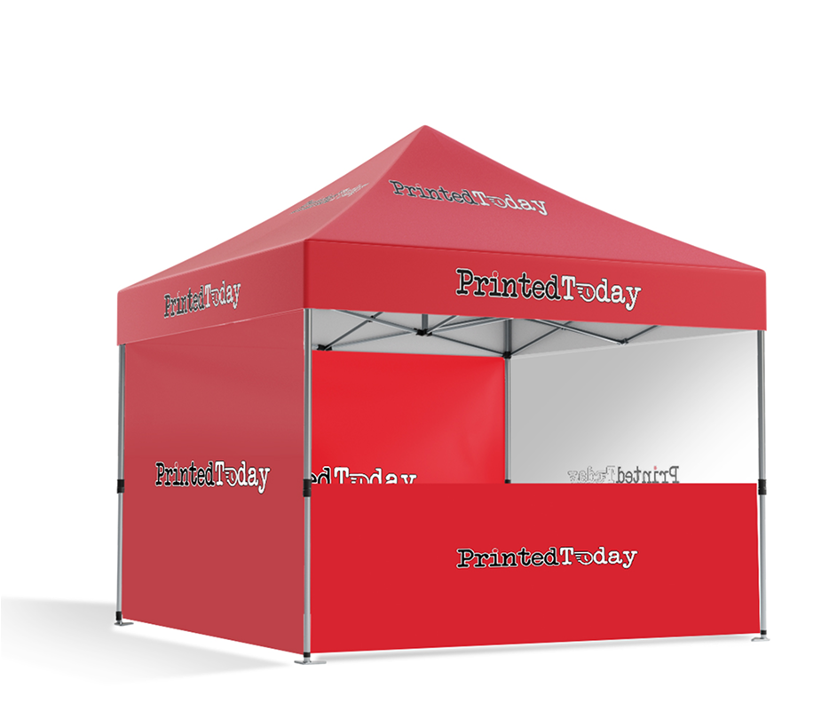 Canopy + 3 side Full and 1 half Walls