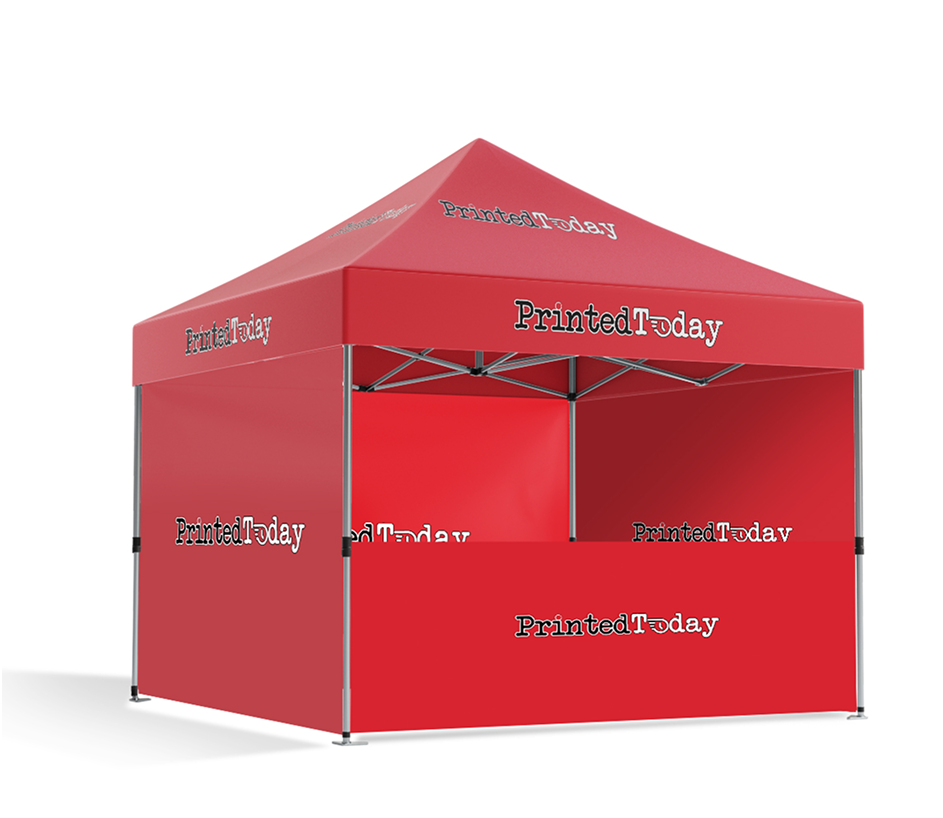 Canopy + 3 side Full and 1 half Walls