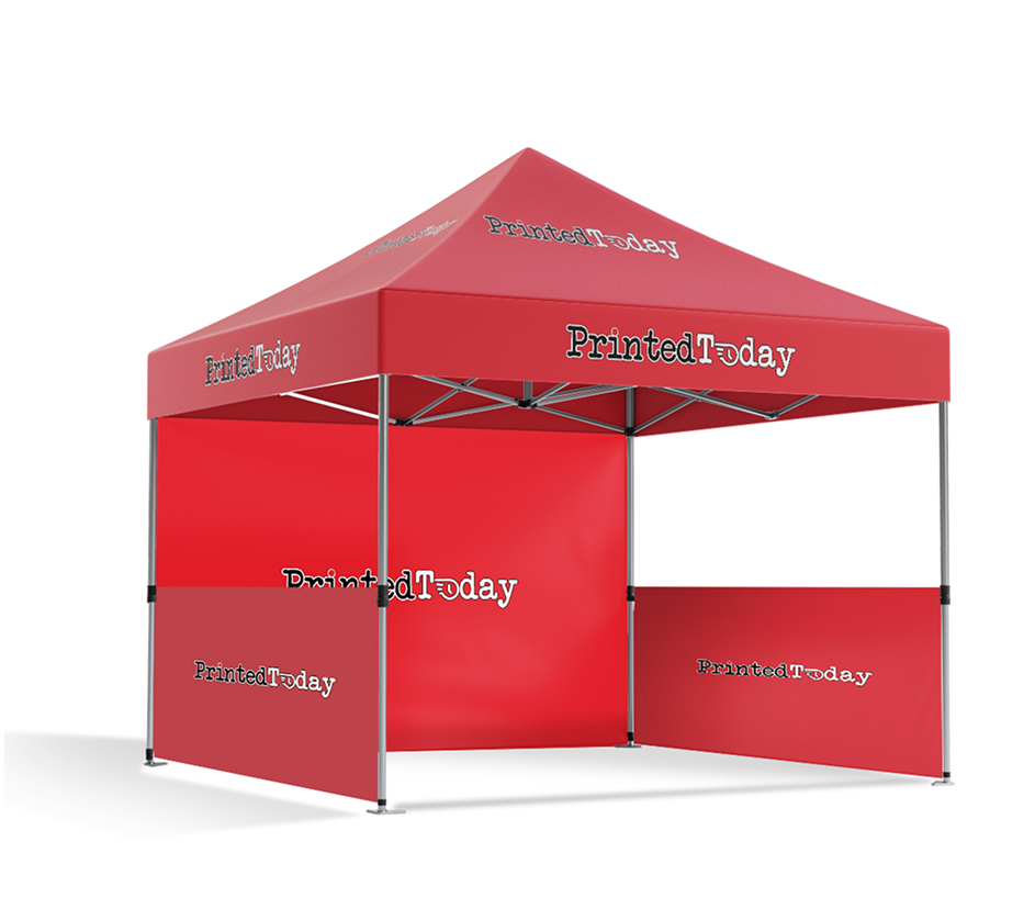 Canopy + 3 side Full and 1 half Walls