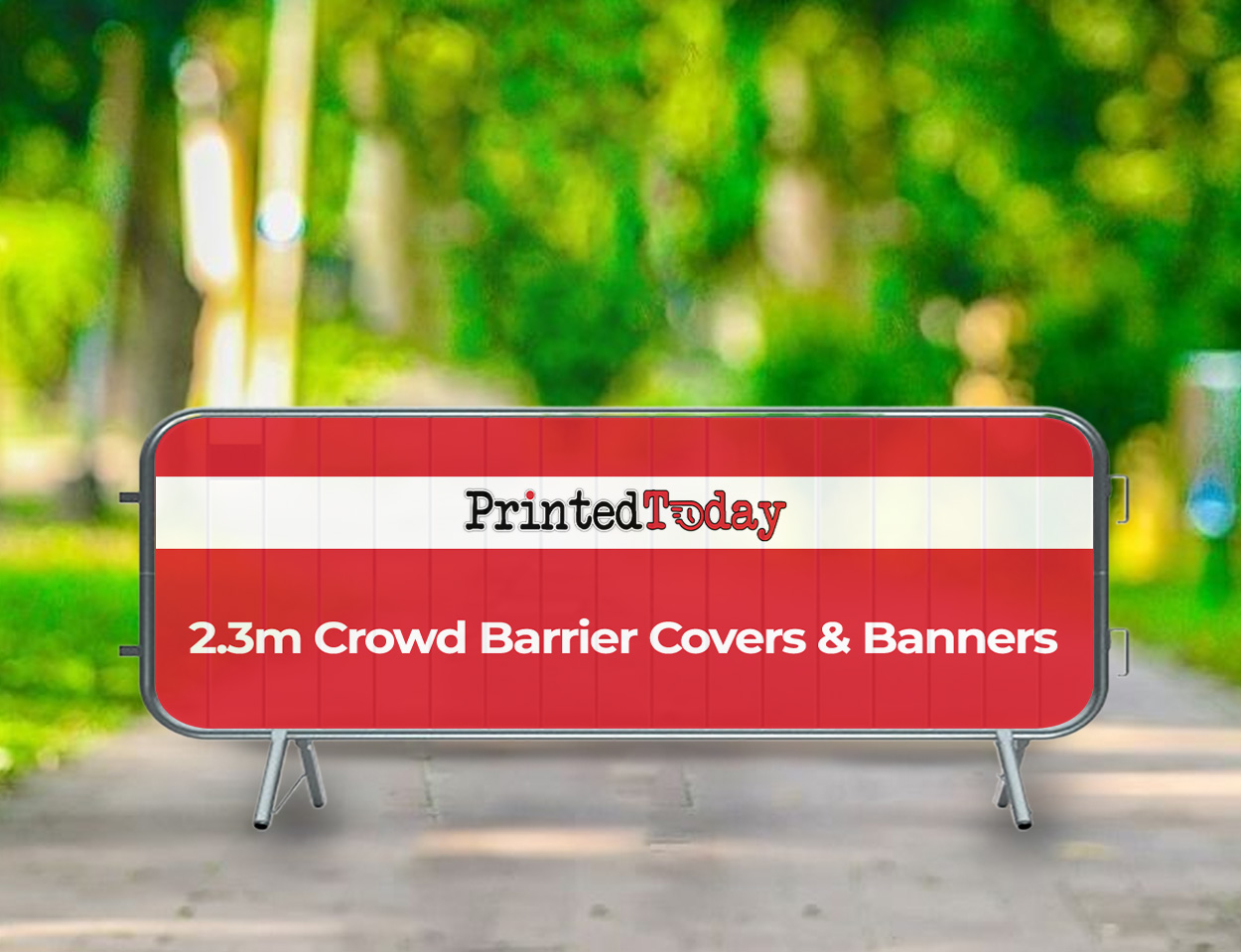 2.3m Crowd Barrier Covers & Banners