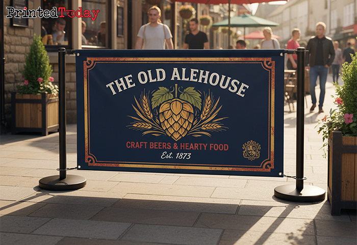 1800mm Cafe Barrier Banners