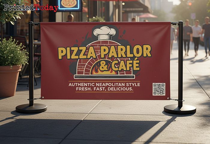 1800mm Cafe Barrier Banners