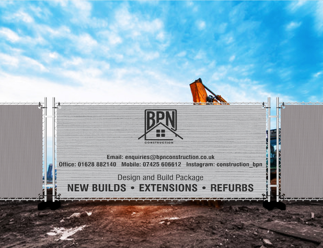 Heras Construction Fence Banners