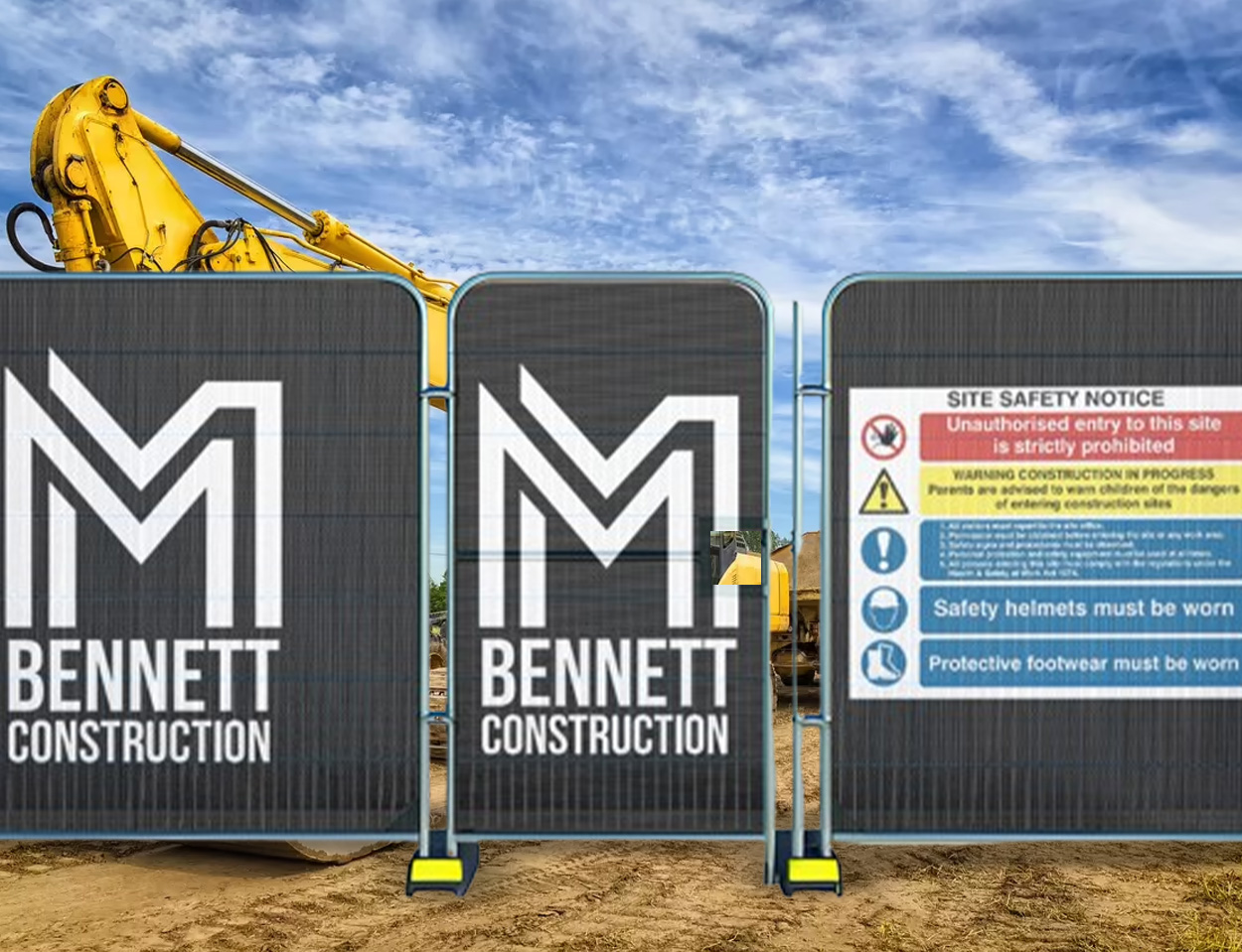 Heras Pedestrian Gate Banners