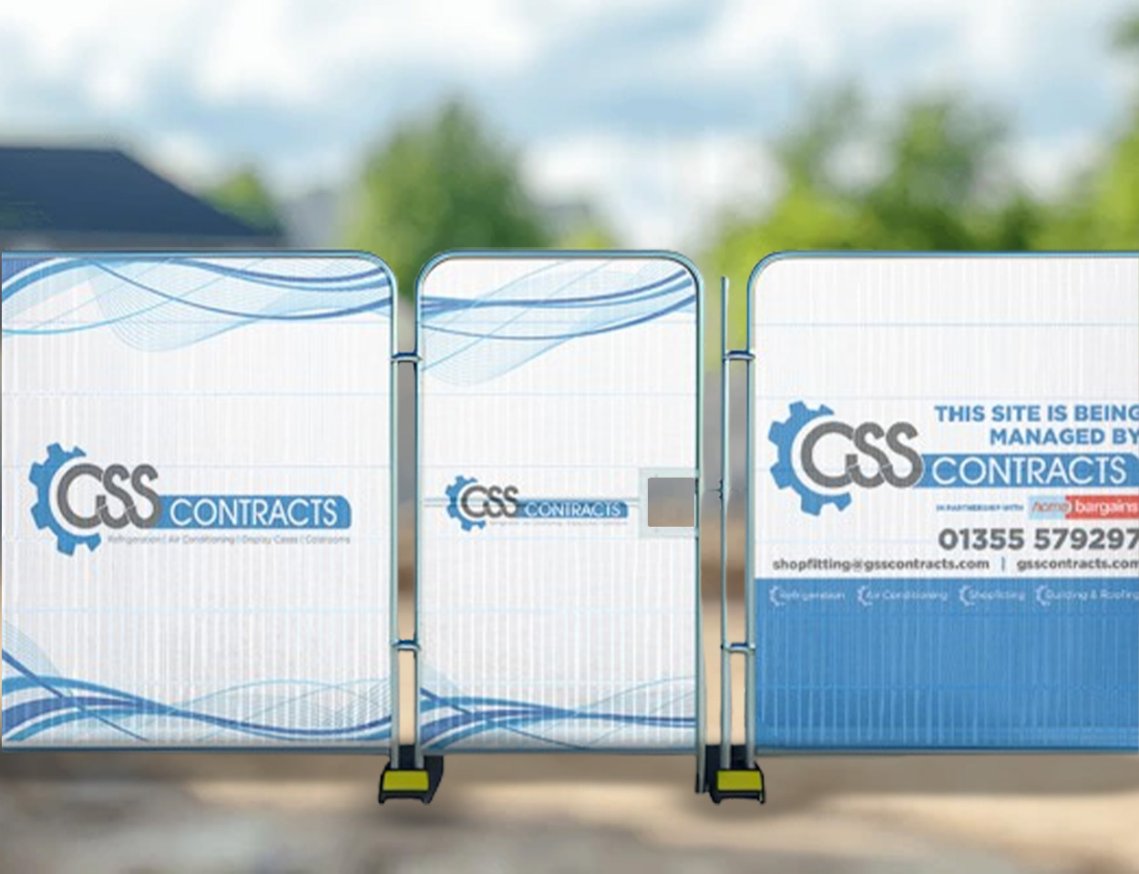 Heras Pedestrian Gate Banners