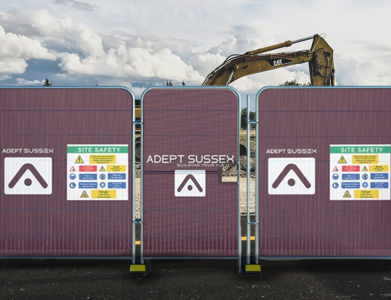 Heras Pedestrian Gate Banners