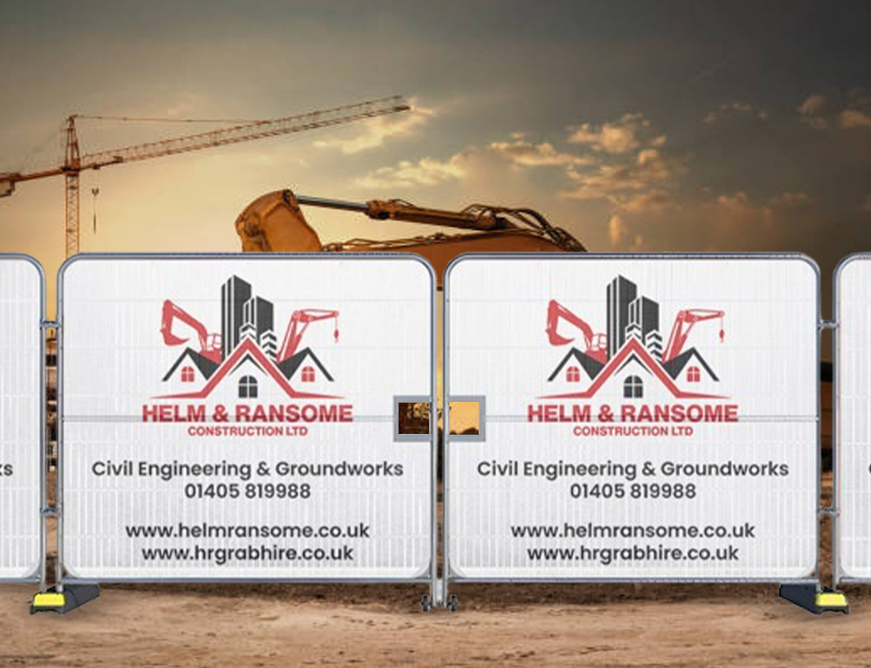 Heras Vehicle Gate Banners