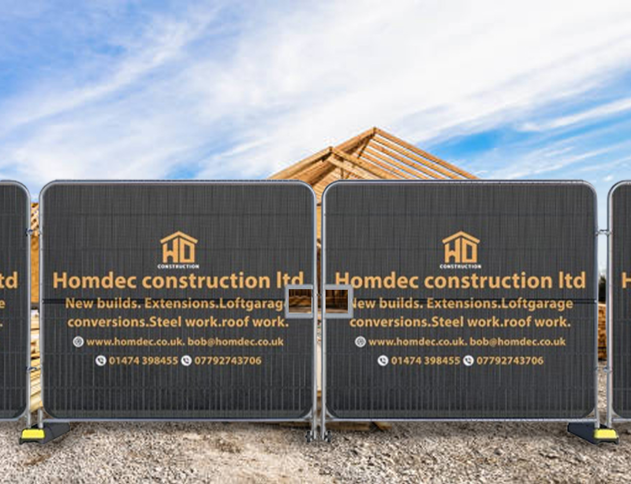 Heras Vehicle Gate Banners