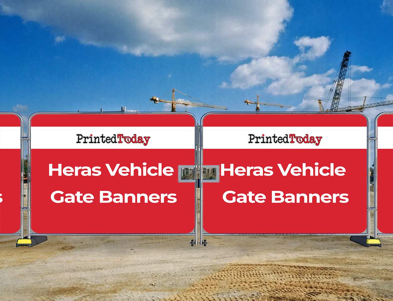 Heras Vehicle Gate Banners