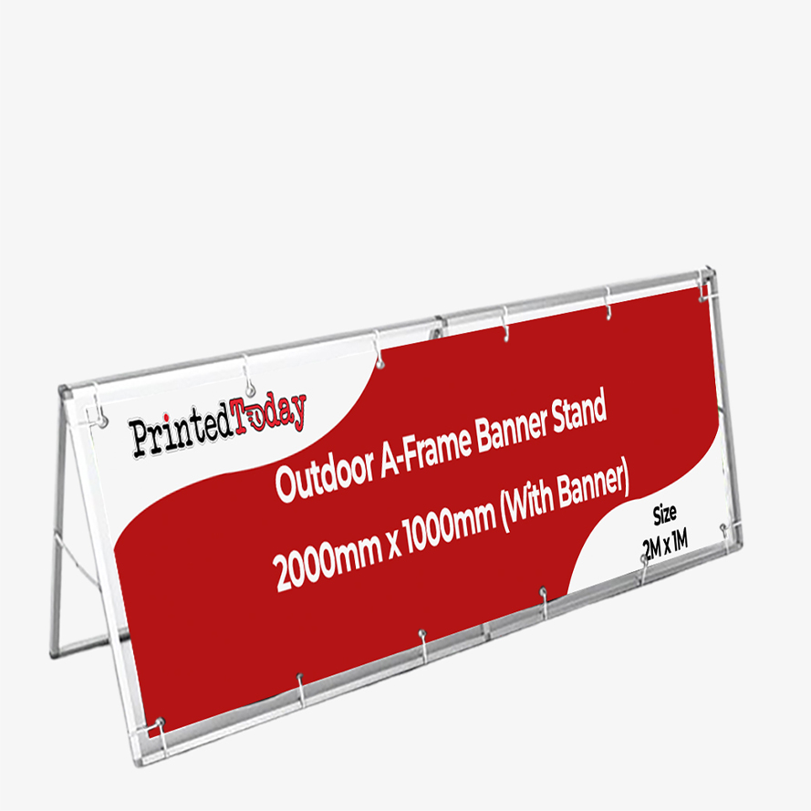 Property Developers Outdoor A-Frame Banner Stand 2000mm