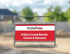 Police Crowd Barrier Covers & Banners