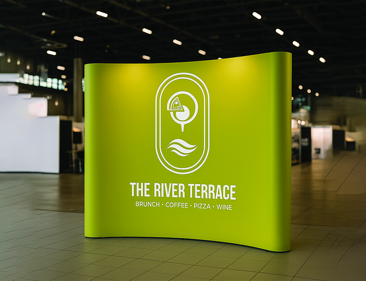 Curved Pop Up Exhibition Backdrop Stand With Printed Magnetic Graphics