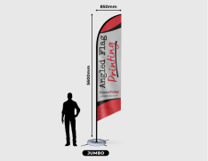 5m Angled Flag