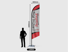 4m Angled Flag