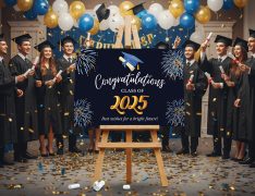 Graduation Easel With Printed Sign
