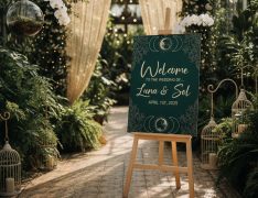 Wedding Wooden Easel With Printed Sign