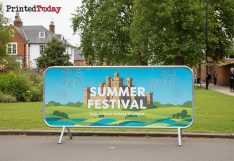 Vinyl 2.3m Crowd Barrier Covers & Banners
