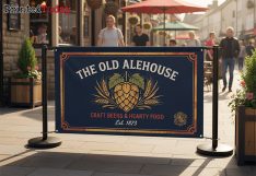 Vinyl Café Barrier Banners