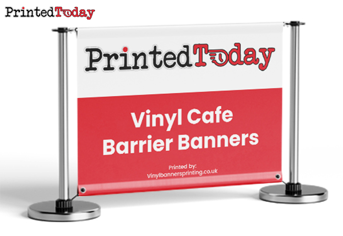 Vinyl Café Barrier Banners