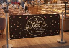 Ice Cream Parlour Café Barrier Banners