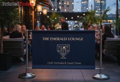 Cocktail Bar Café Barrier Banners