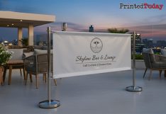 Bar Terrace Café Barrier Banners