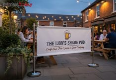 Pub Beer Garden Café Barrier Banners