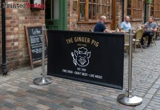 Restaurant Café Barrier Banners