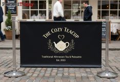 Tearoom Café Barrier Banners