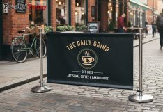 Coffee Shop Café Barrier Banners