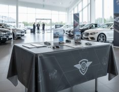 Custom Printed Car Dealership Tablecloths & Covers