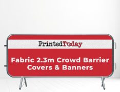 Fabric 2.3m Crowd Barrier Covers & Banners