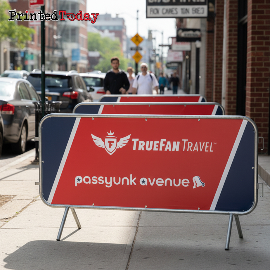 Fabric 2.5m Crowd Barrier Covers & Banners