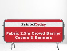 Fabric 2.5m Crowd Barrier Covers & Banners