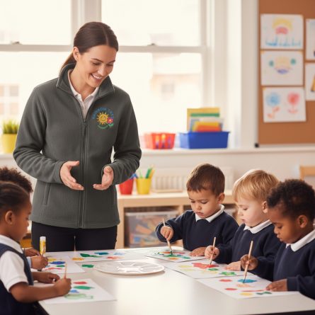 Nursery Staff Branded Fleeces Printing