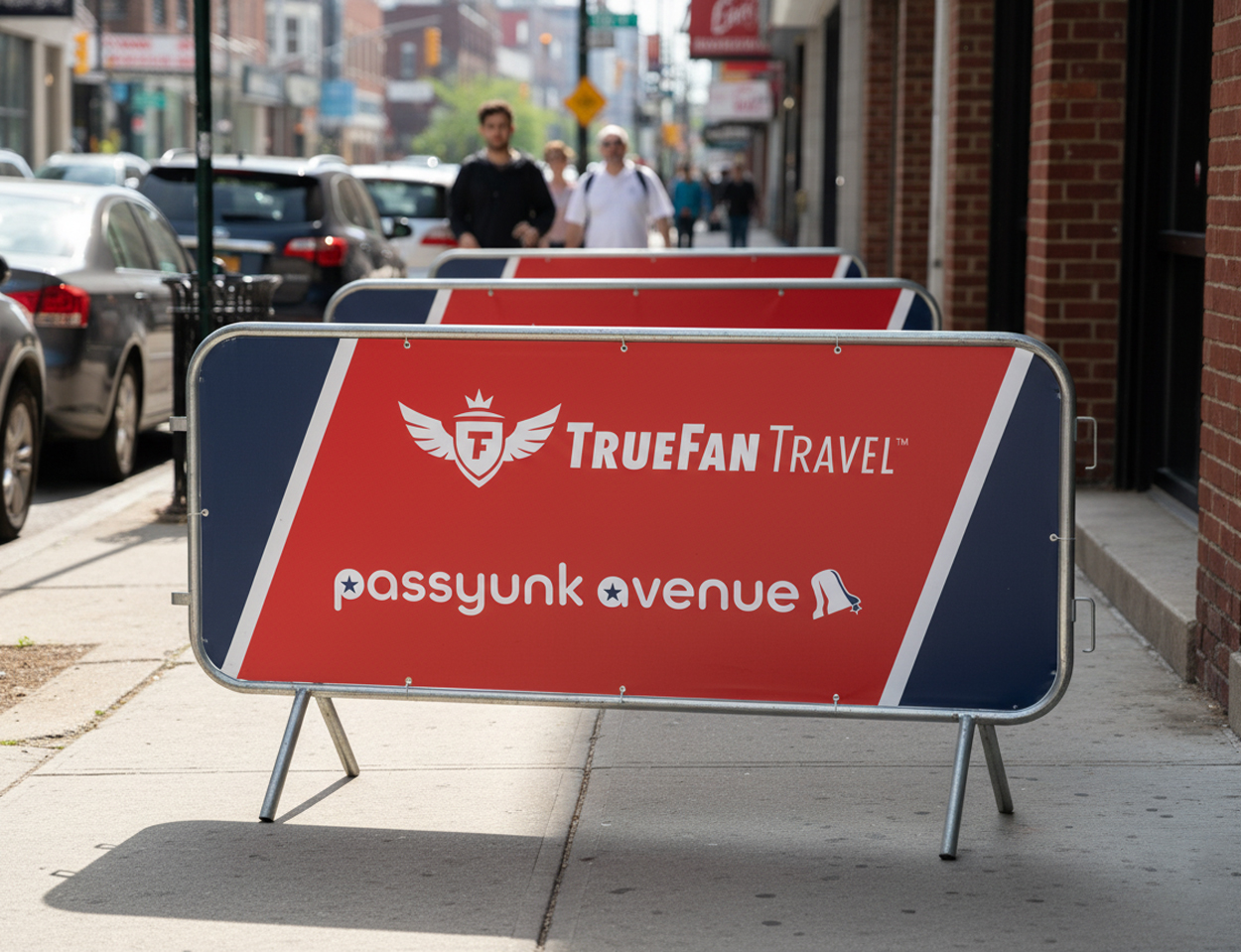 Vinyl 2.5m Crowd Barrier Covers & Banners