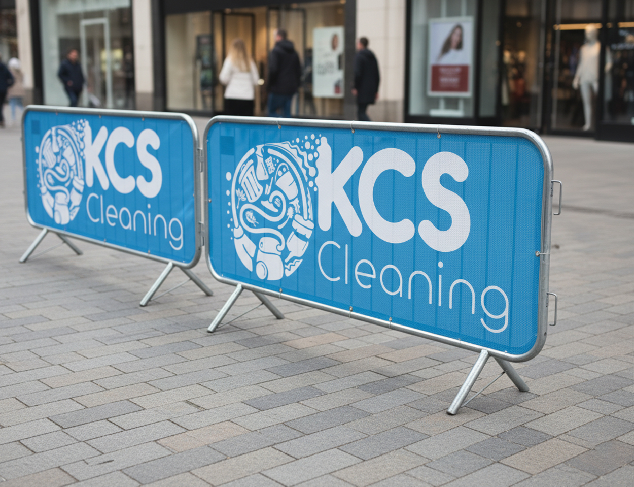 Fabric 2.5m Crowd Barrier Covers & Banners