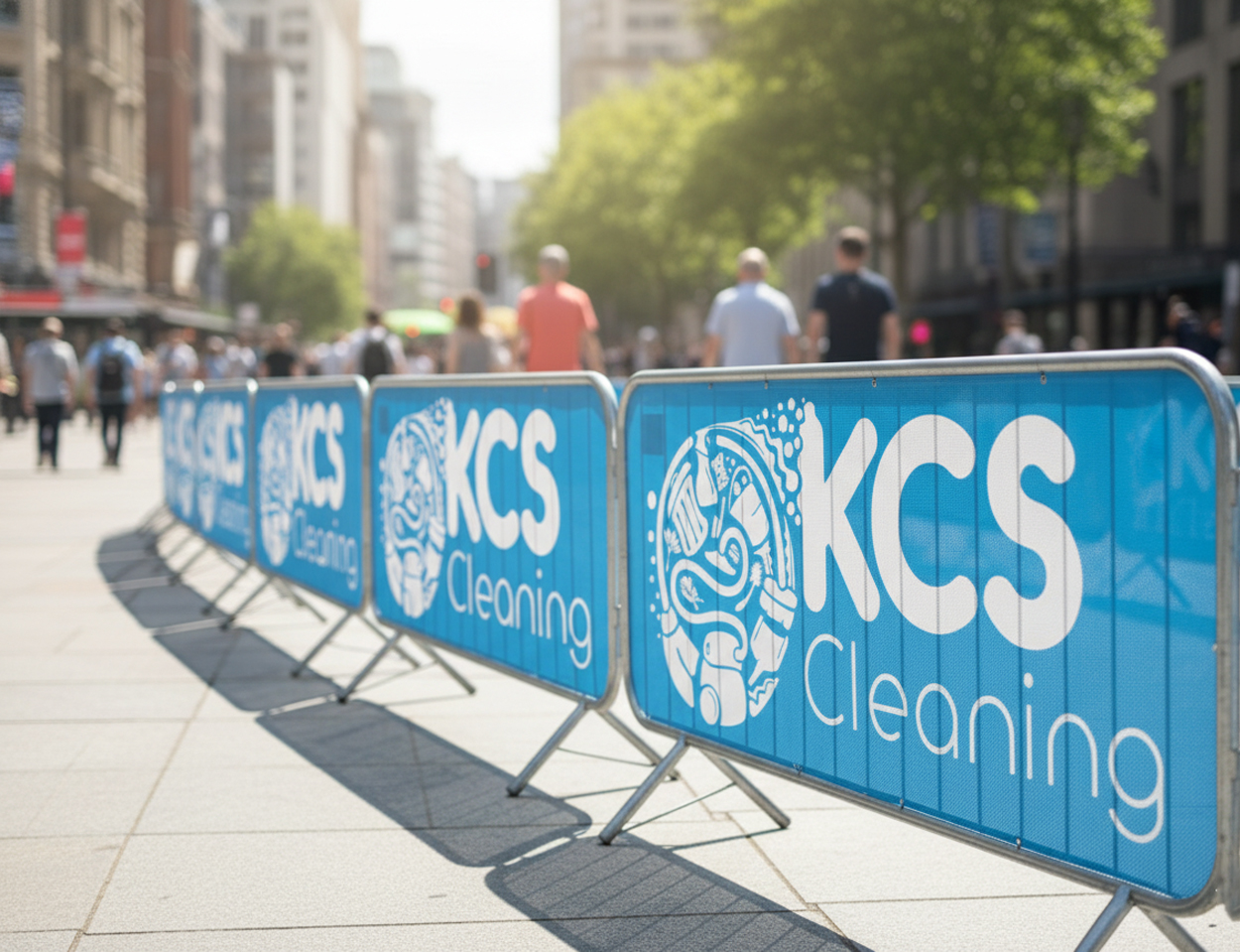 Mesh 2.3m Crowd Barrier Covers & Banners