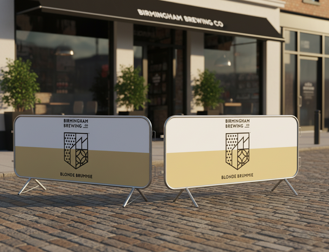 Vinyl 2.3m Crowd Barrier Covers & Banners