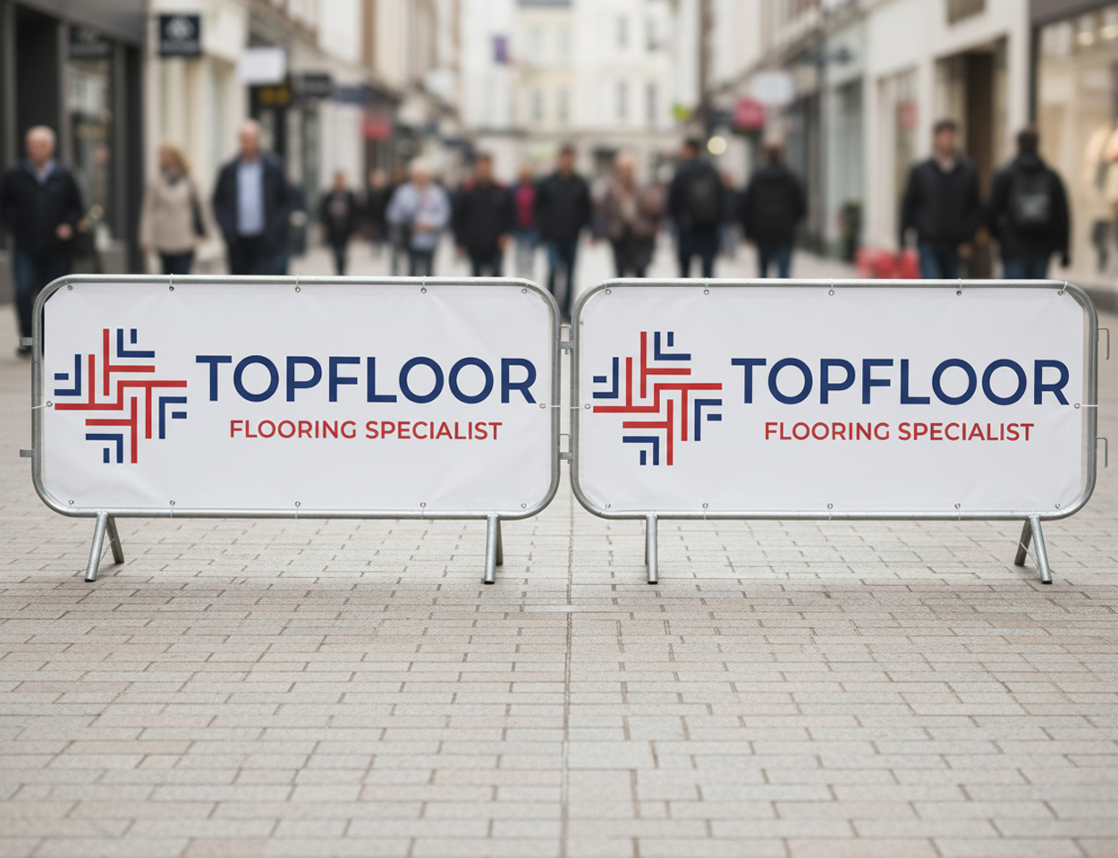 Fabric 2.5m Crowd Barrier Covers & Banners