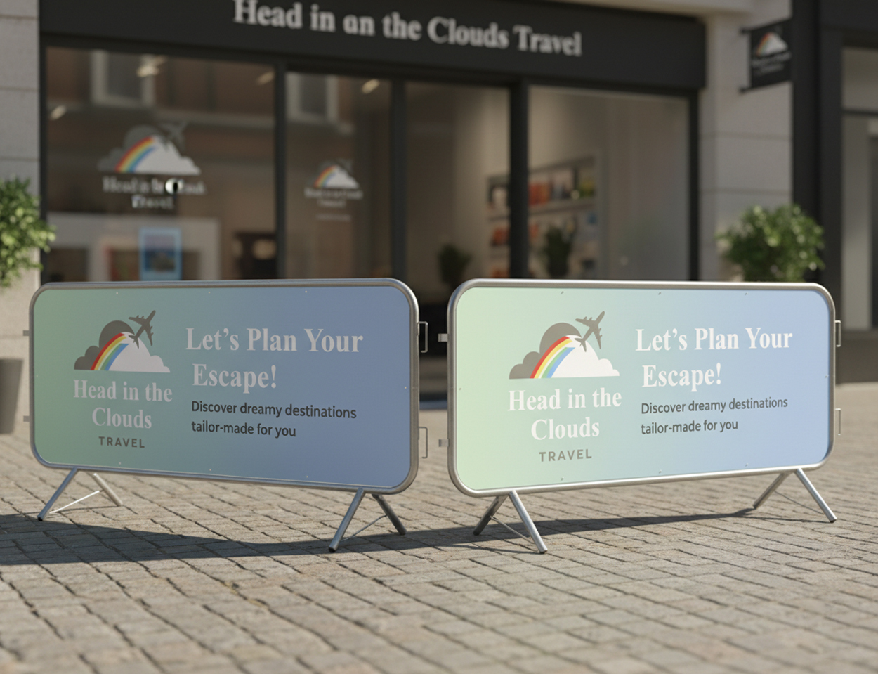 Vinyl 2.5m Crowd Barrier Covers & Banners