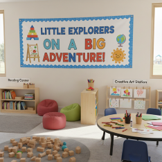 Montessori Classroom Banner Printing