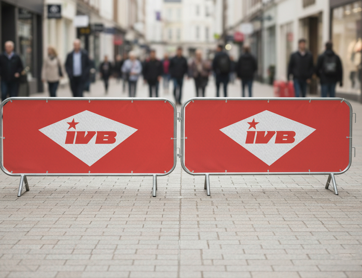 Fabric 2.5m Crowd Barrier Covers & Banners