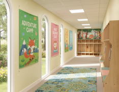 Nursery Hallway & Corridor Fabric Banners Printing