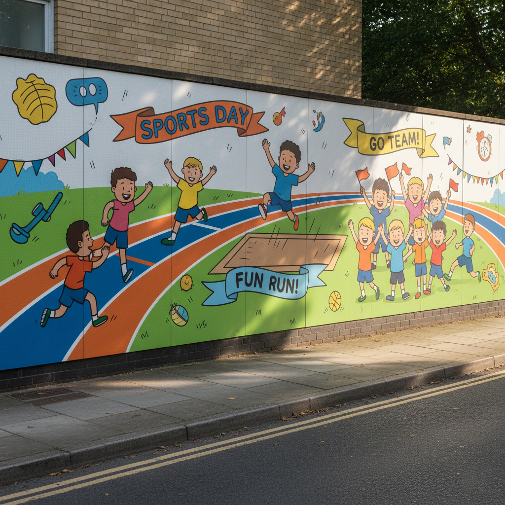 Nursery Anti-Graffiti Laminated Printed Hoardings