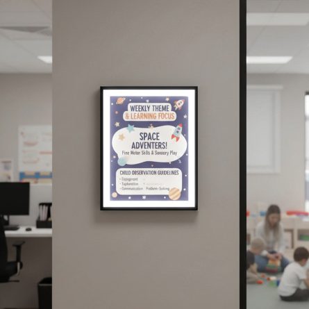 Nursery Staff & Administration Ultra Slim LED Poster Frames