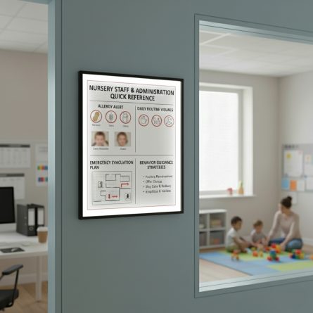 Nursery Staff & Administration Ultra Slim LED Poster Frames