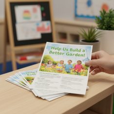Kindergarten Fundraising Leaflets Printing