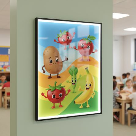 Preschool Cafeteria Ultra Slim LED Poster Frames