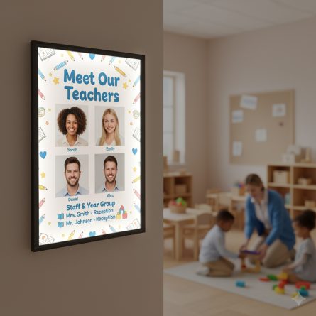Preschool Staff & Administration Ultra Slim LED Poster Frames